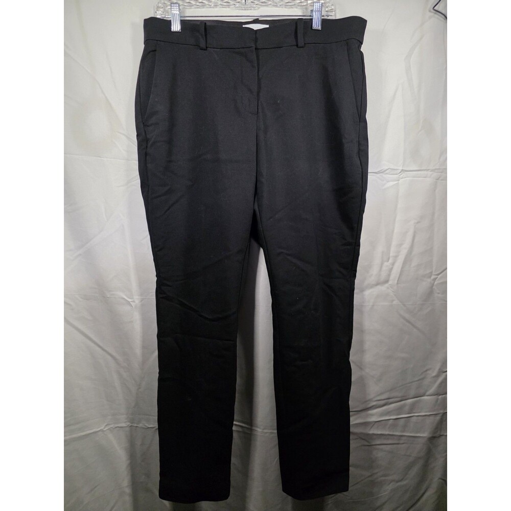 H&M Black Zipped Dress Pants Polyester Womens 14 Chic and Classy